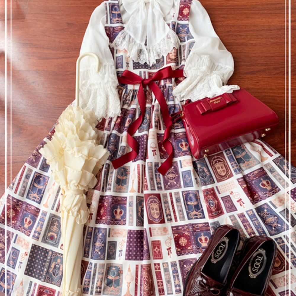 Lolita Magic Book JSK Jumperskirt Dress Size S